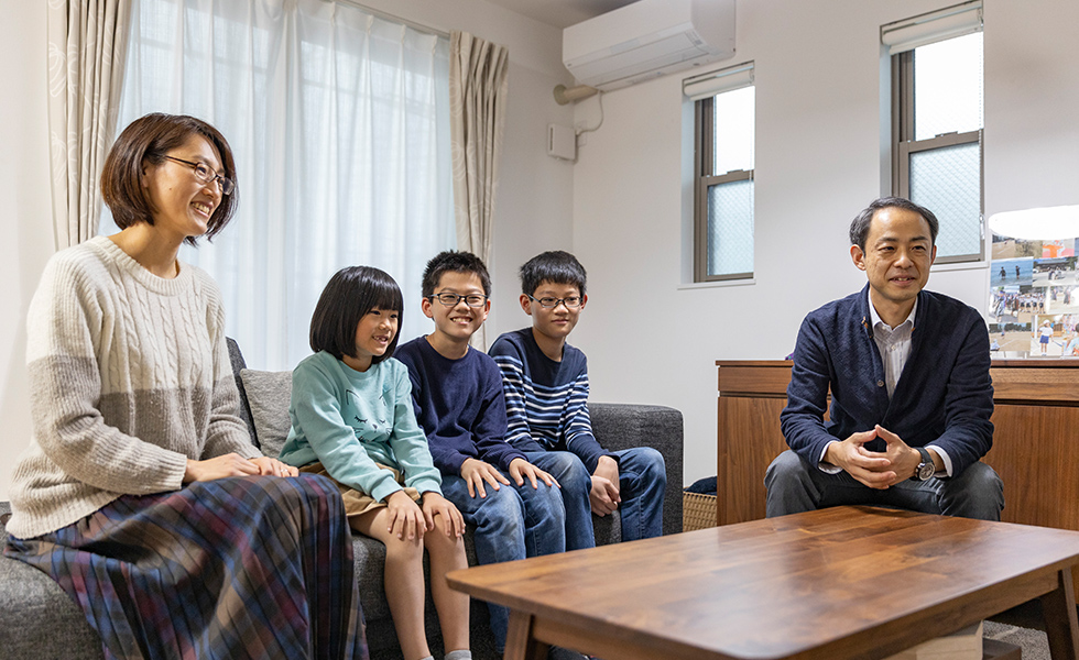 家族5人がゆったり暮らせるお家